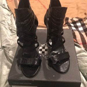 Vince Camuto Aman croc sandals